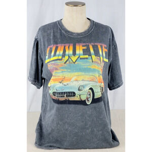 Chemistry Corvette Graphic T-Shirt C-Life 80s Style Retro Distressed Size M
